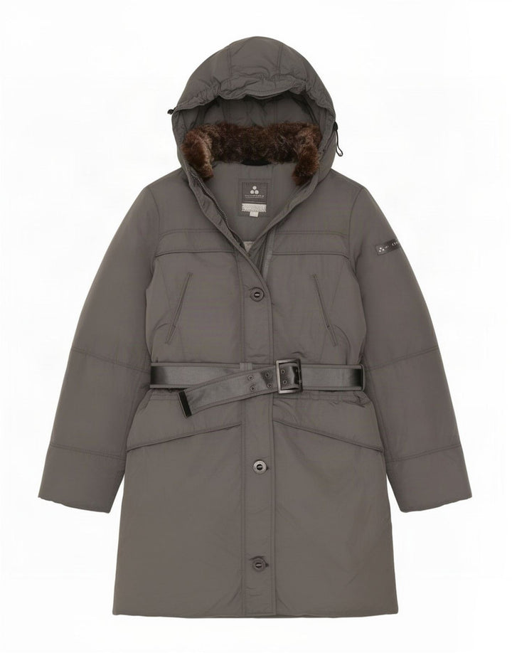 PEUTEREY Manteau matelassé à capuche IT 48 XL Gris Polyamide