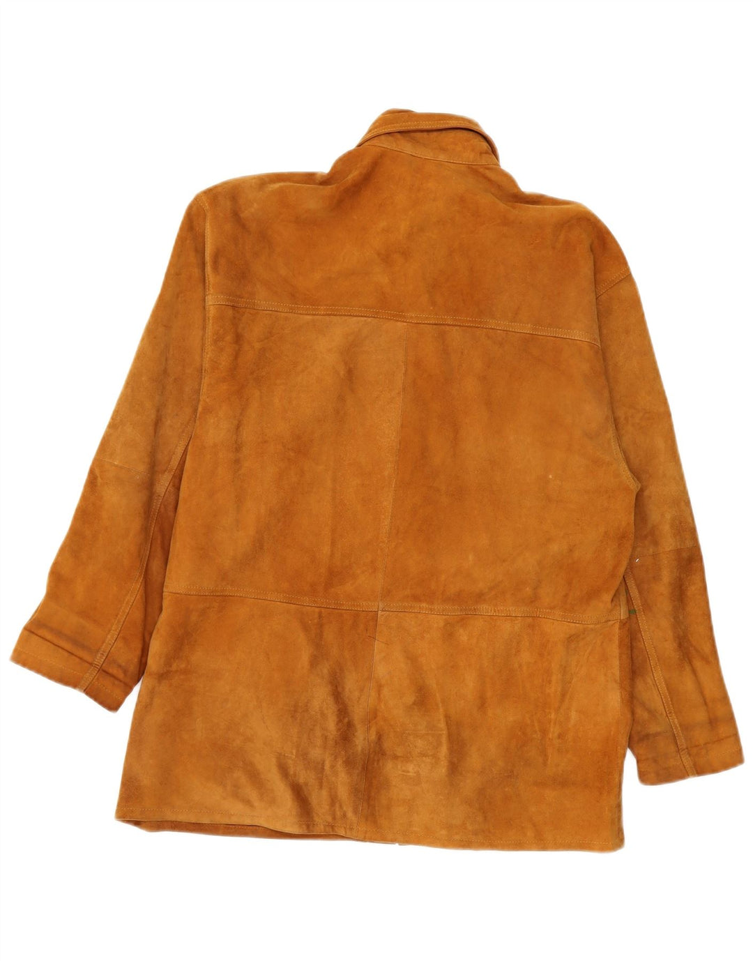 veste en daim femme vintage UK 16 Grand Brun