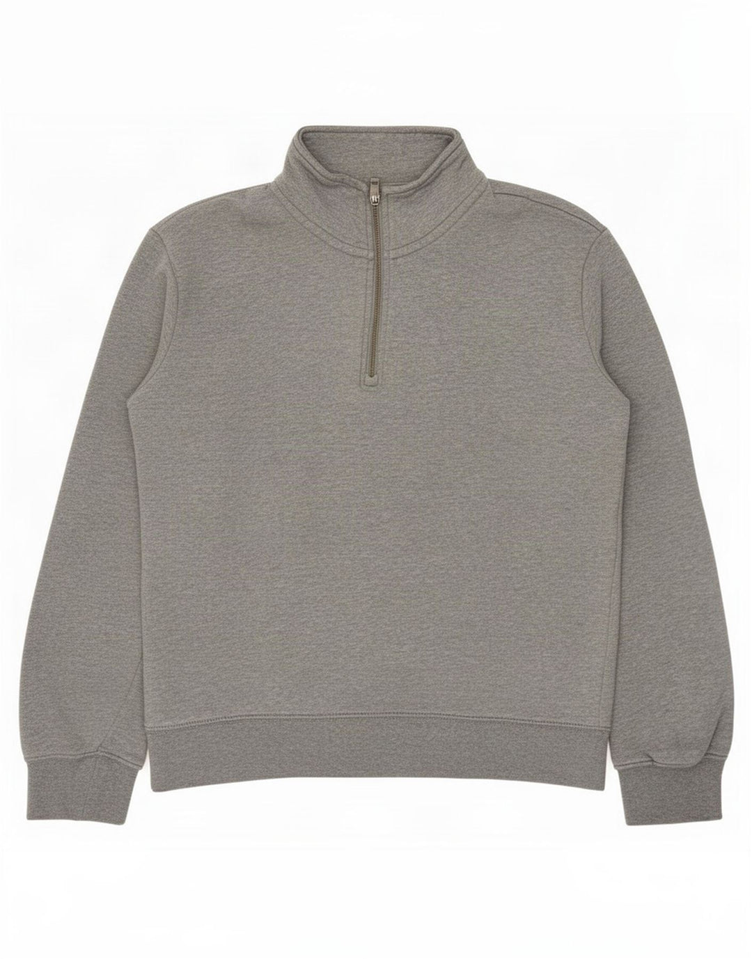 Marks & Spencer Sweat-shirt à col zippé pour homme Petit gris Coton