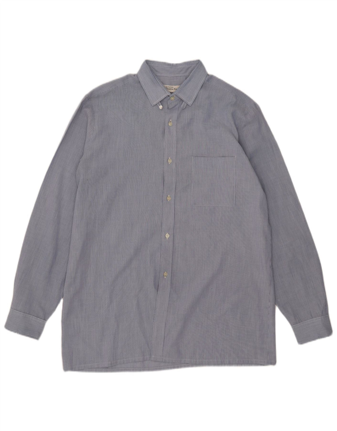 Pierre Cardin Chemise Homme Bleu Moyen Rayures Polyester