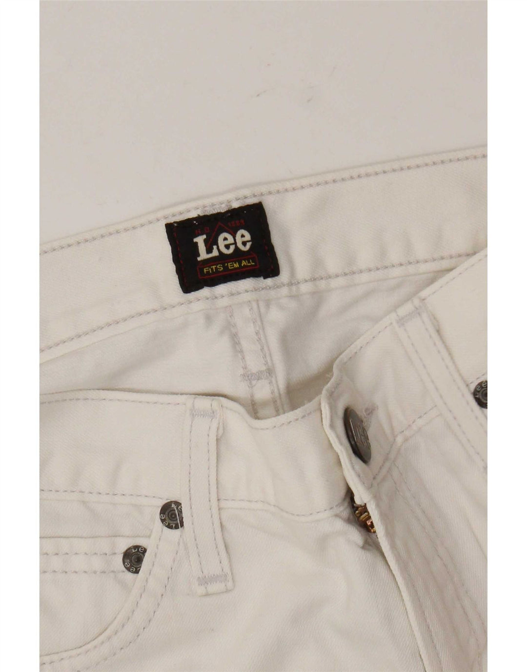 Lee Pantalon décontracté Bootcut pour femme W28 L28 Blanc