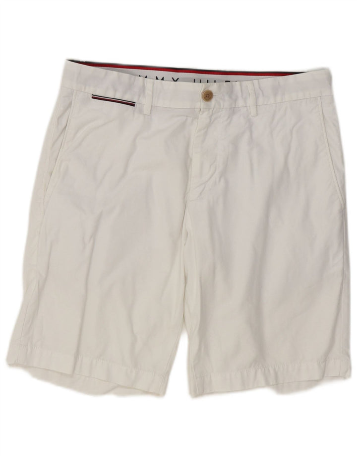 Tommy Hilfiger Short Chino Brooklyn W32 Homme Blanc Moyen Coton