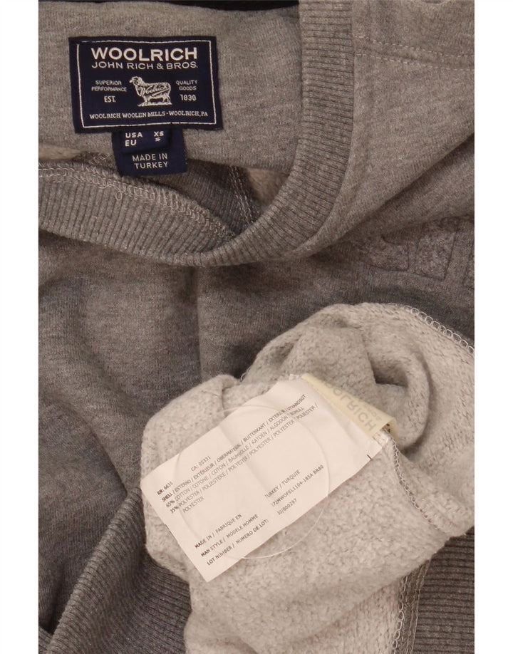 Woolrich Sweat-Shirt Graphique Homme Petit Gris Moucheté Coton