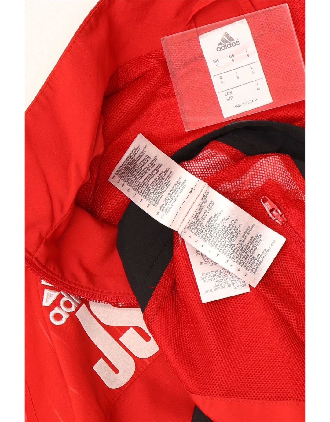 Adidas Hommes TSV Loccum Survêtement Top Veste Petit Rouge Colorblock Polyester
