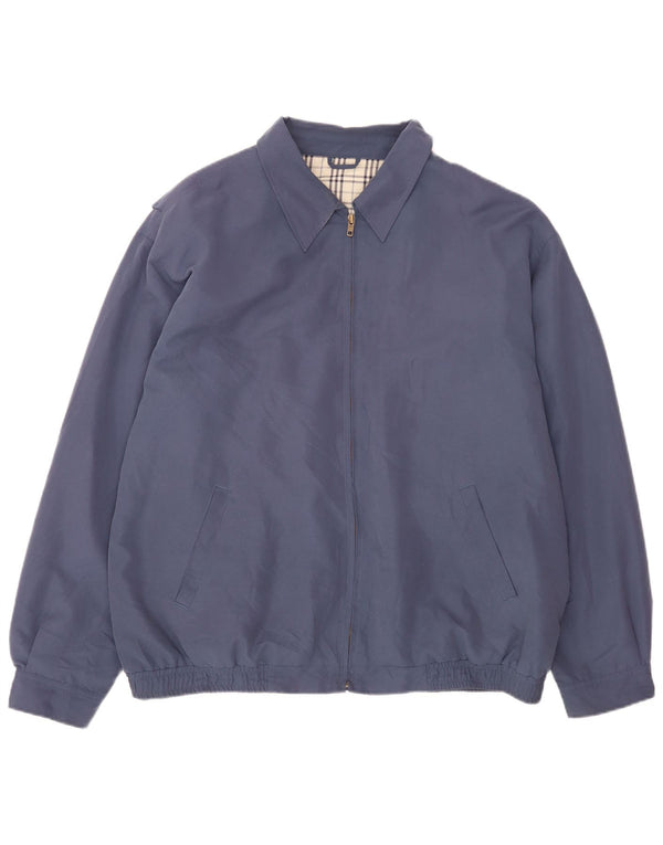 Bhs Veste Bomber Homme UK 47/49 2XL Bleu Marine Coton
