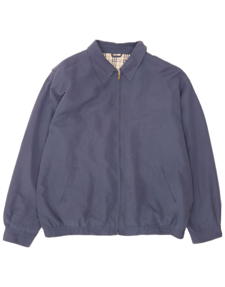 Bhs Veste Bomber Homme UK 47/49 2XL Bleu Marine Coton