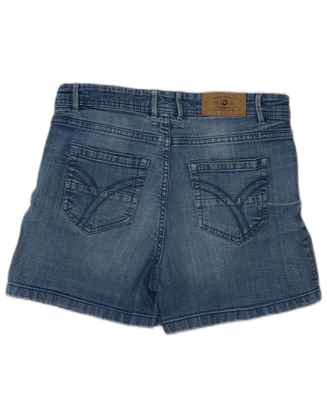 Dack's Short en jean coupe slim pour femme IT 46 Large W30 Bleu Coton