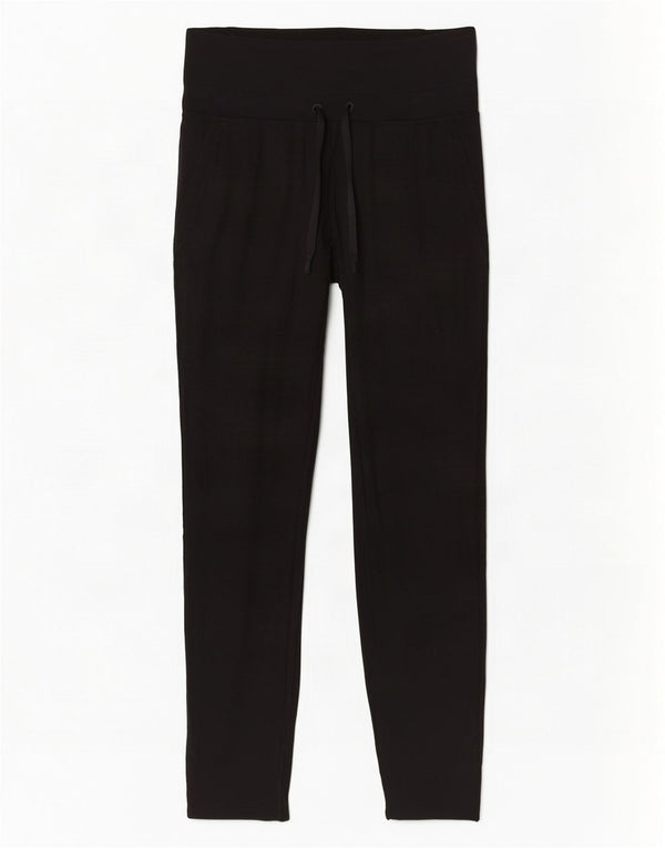 Adidas Pantalon de survêtement pour femme UK 8/10 Small Noir Rayonne