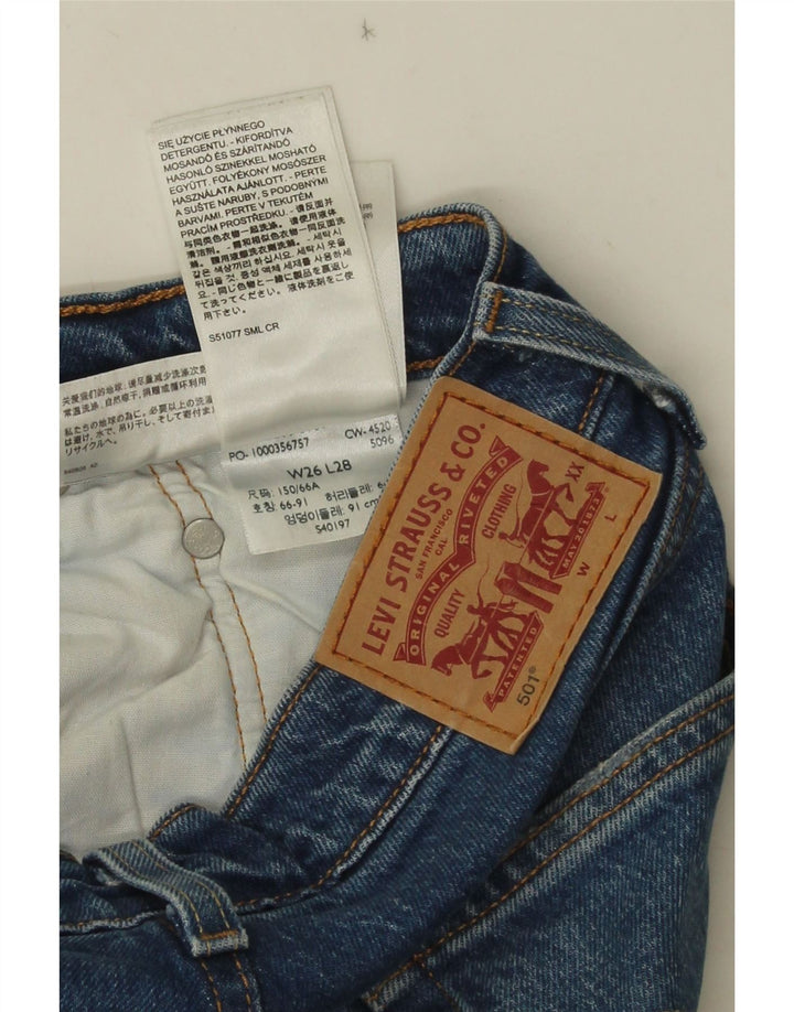 Levi's Jean Droit 501 Femme W26 L28 Bleu Coton