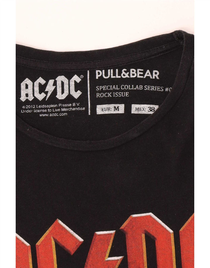 Pull & Bear T-Shirt Graphique Homme Noir Moyen