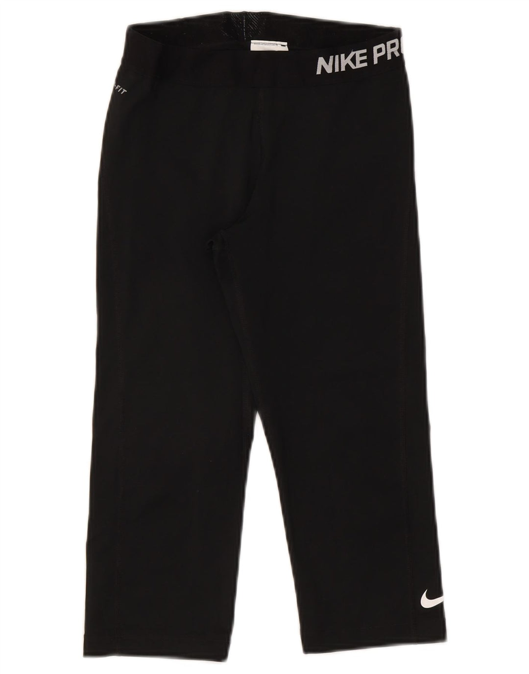Nike Legging Capri Dri Fit Graphic pour femme UK 12 Noir moyen Polyester