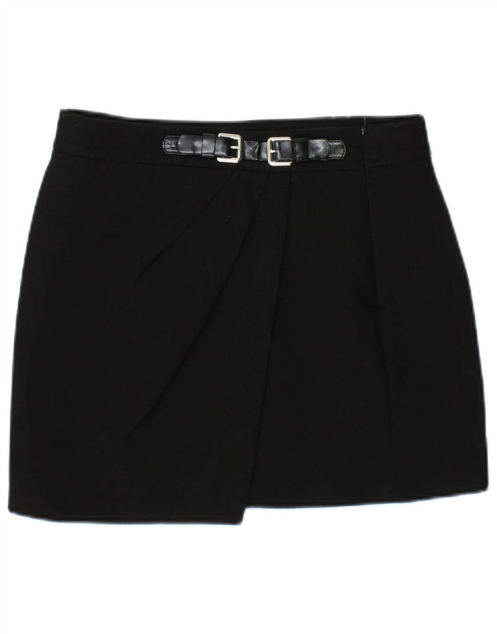 Zara Femme Mini Jupe Petit W27 Noir Polyester