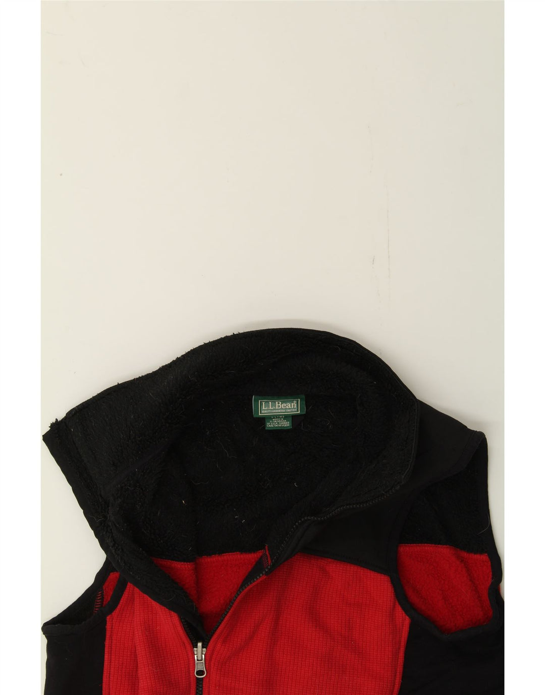 L.L.BEAN Mens Sleeveless Tracksuit Top Jacket Medium Red Colourblock Vintage L.L.Bean and Second-Hand L.L.Bean from Messina Hembry 