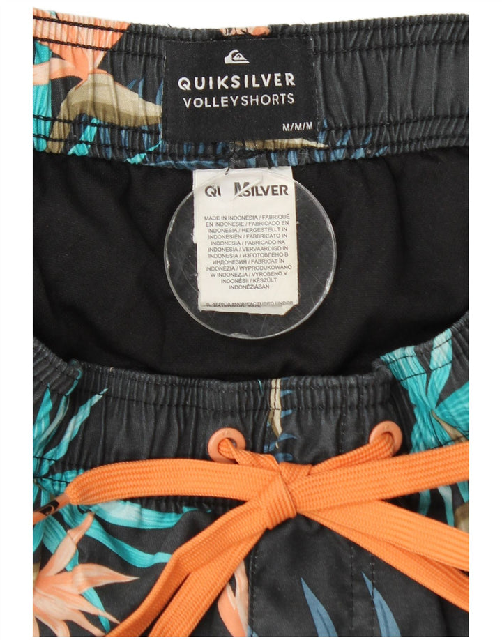 Quiksilver Short de Bain Homme Bleu Marine Moyen Floral Polyester