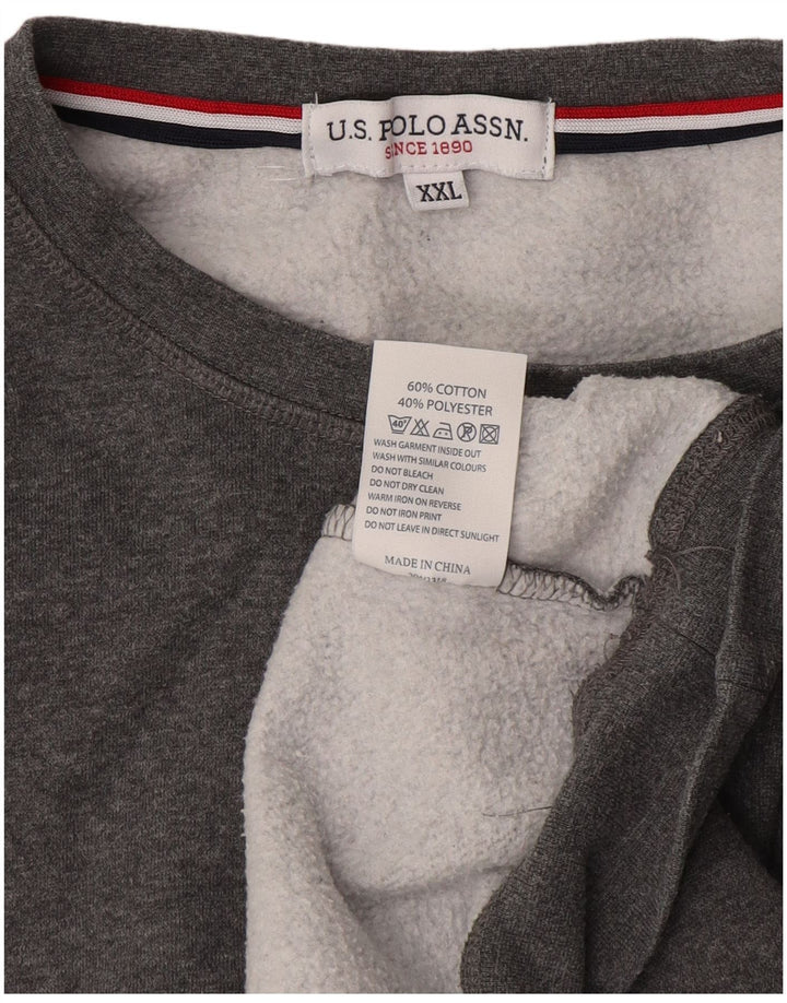 U.S. Polo Assn. Sweat-Shirt Homme 2XL Gris Coton