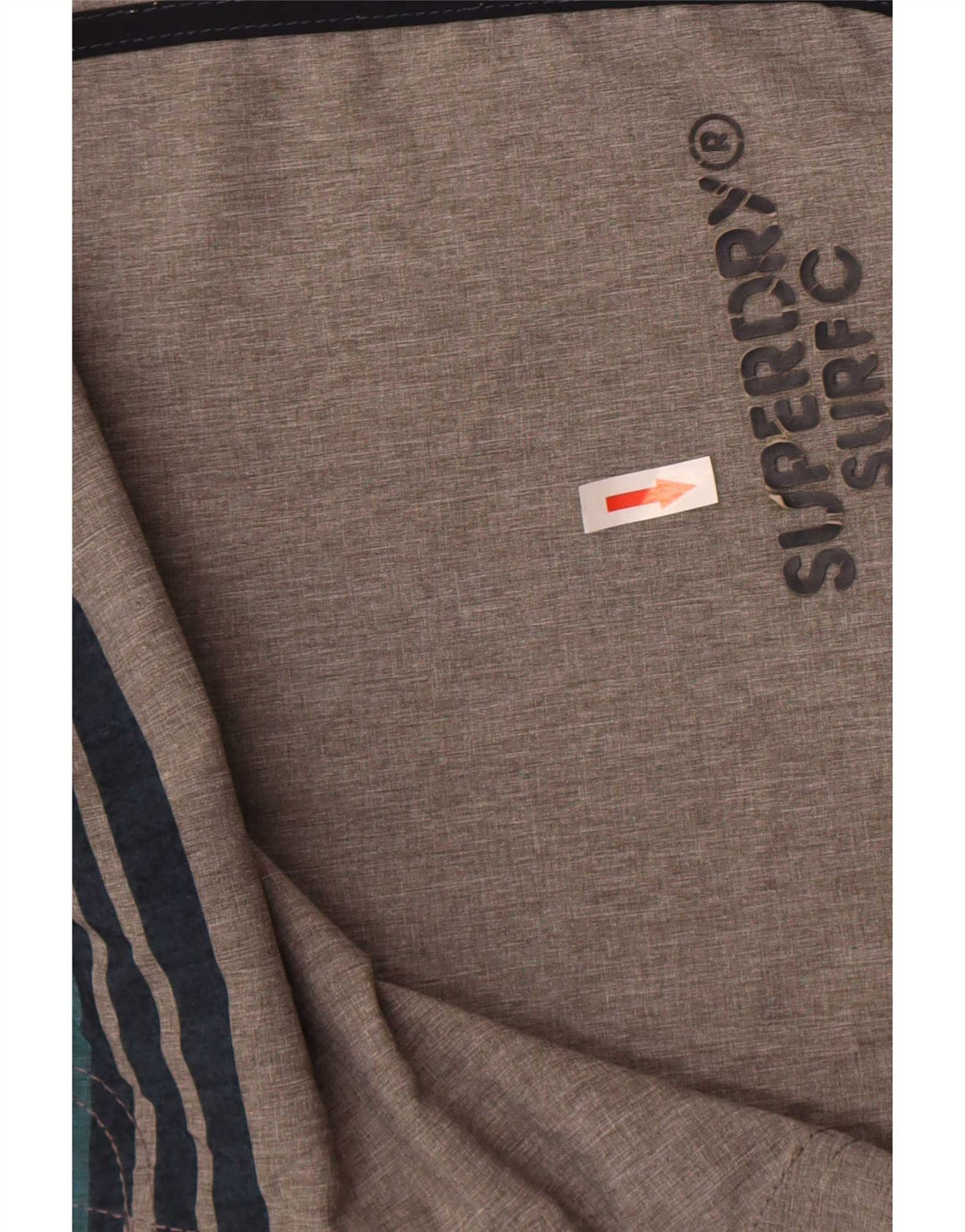 Superdry Short de Bain Graphic Regular Homme Gris Rayé Polyester