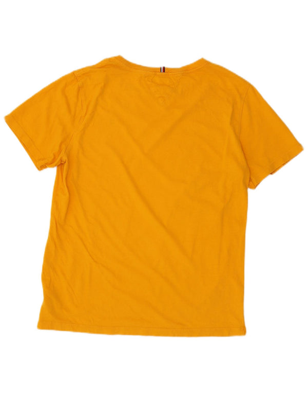 Tommy Hilfiger Boys T-Shirt Top 15-16 Years Yellow Cotton