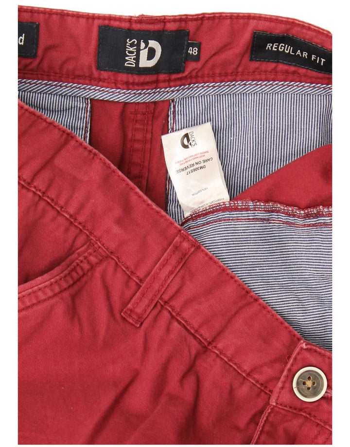 Dack's Short Chino Coupe Regular Homme IT 48 Medium W34 Coton Bordeaux