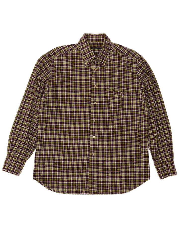 UNGARO Chemise Homme Taille 43 17 XL Violet Carreaux