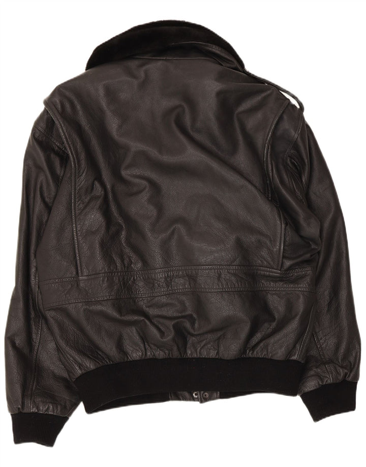 Conbipel Veste en Cuir Homme IT 52 Large Noir