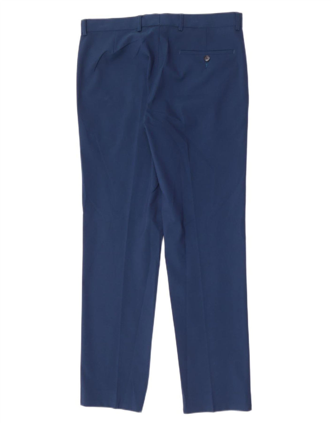 Marks & Spencer Pantalon de Costume Slim Homme W32 L31 Bleu Polyester