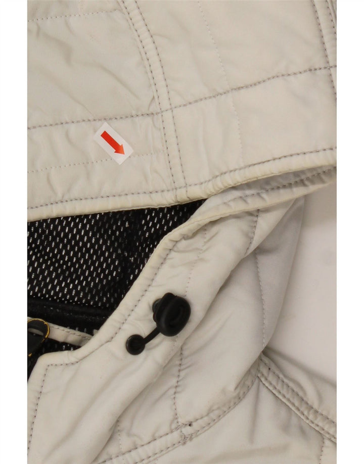 REFRIGIWEAR Veste Bomber à Capuche Femme UK 14 Medium Blanc Polyamide