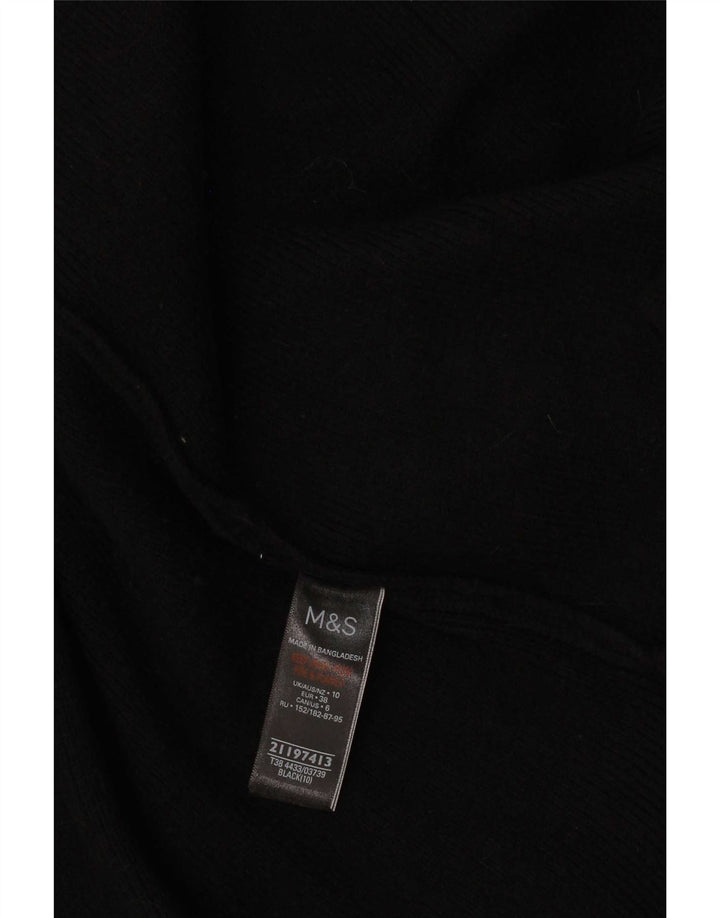 Marks & Spencer Pull cardigan long pour femme UK 10 Small Noir