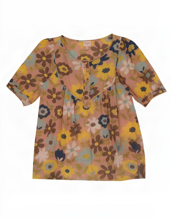 Whistle Chemisier transparent pour femme UK 12 Medium Multicolore Floral