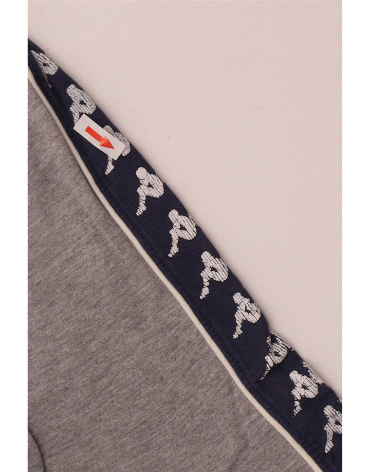 Kappa Sweat-shirt graphique pour femme UK 14 Gris moyen Colourblock
