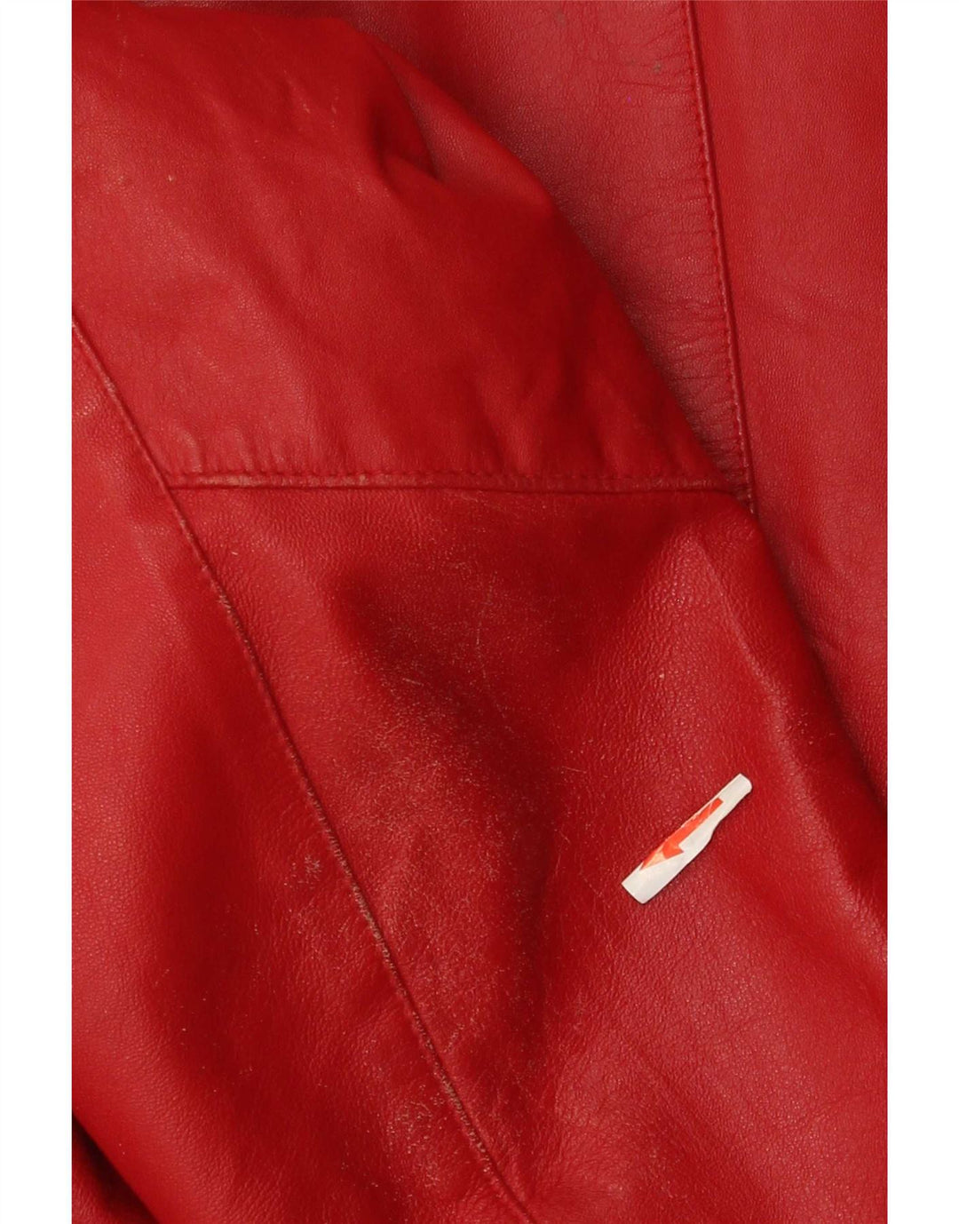 Yuppie Veste en cuir courte pour femme EU 40 Rouge moyen