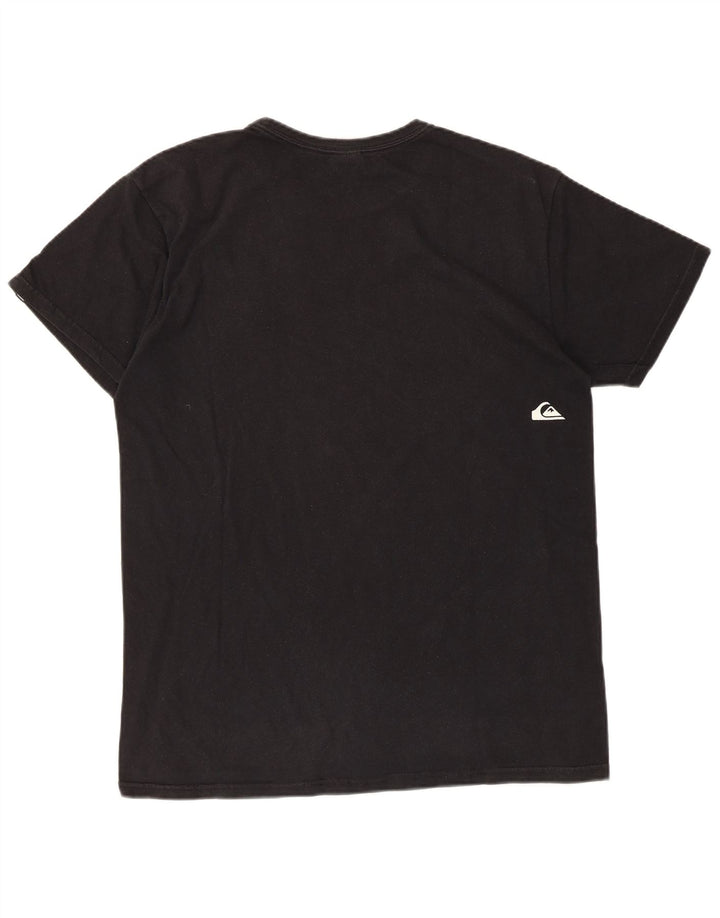 Quiksilver T-Shirt Graphique Homme Noir Moyen Coton