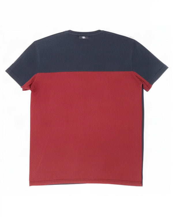 Jack Wills T-shirt graphique pour hommes, petit, bleu marine, colour block