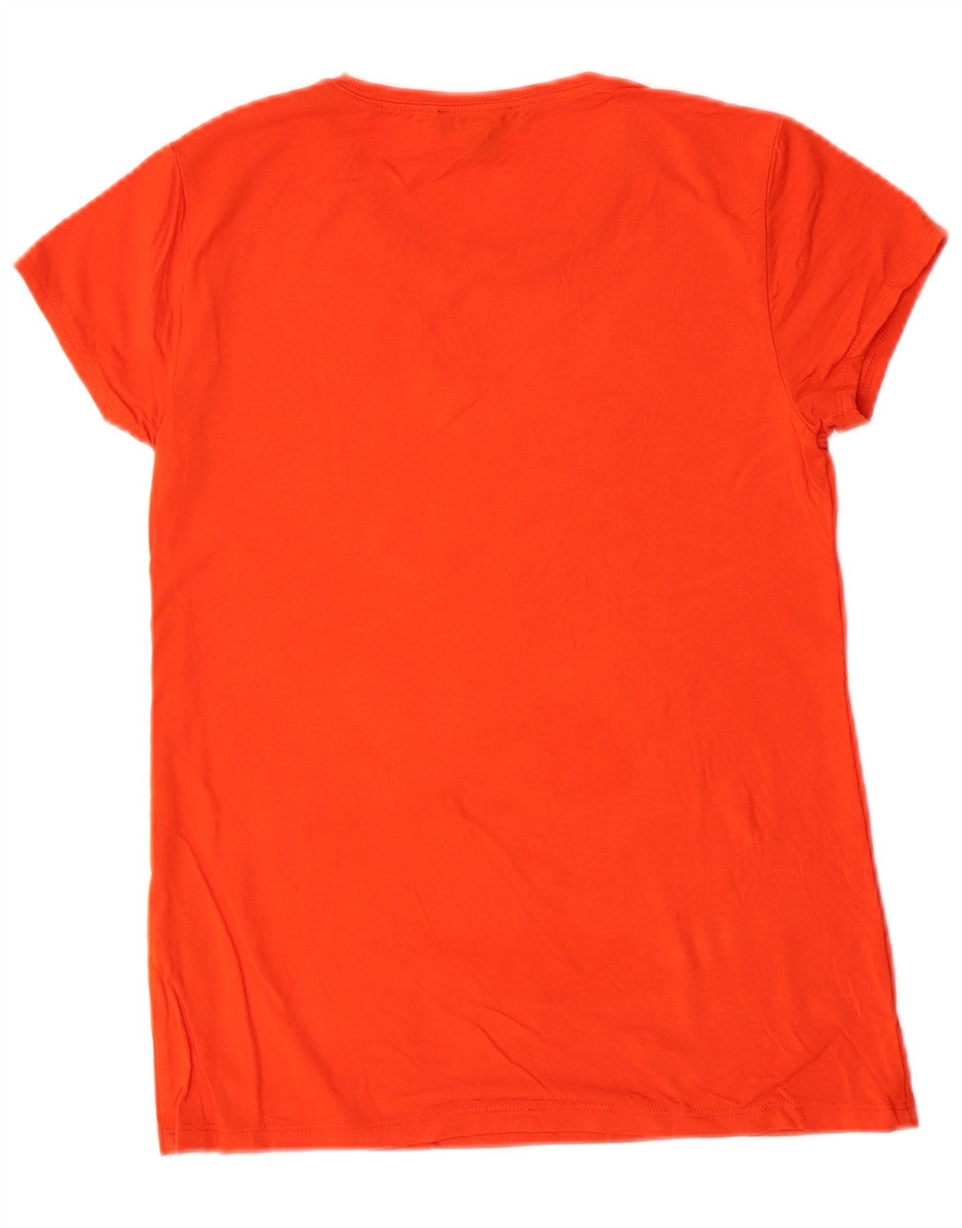 J. CREW T-shirt 365 pour femme UK 10 Small Orange Modal