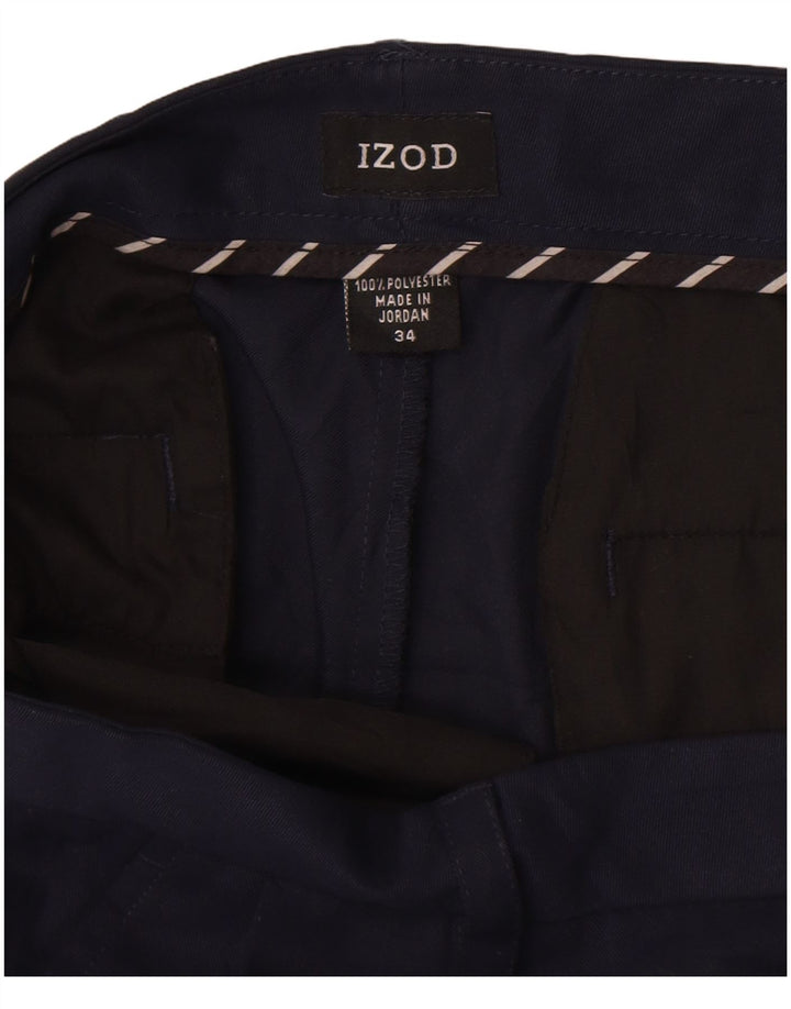 Izod Short Chino Homme W34 Large Bleu Marine Polyester