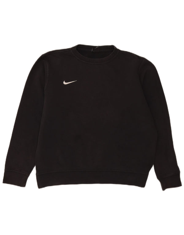 Nike Sweat-shirt pour homme en coton noir Taille L