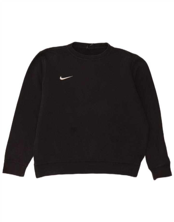 Nike Sweat-shirt pour homme en coton noir Taille L