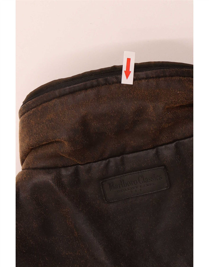Marlboro Classics Veste utilitaire pour homme UK 40 Large Marron Coton Classique