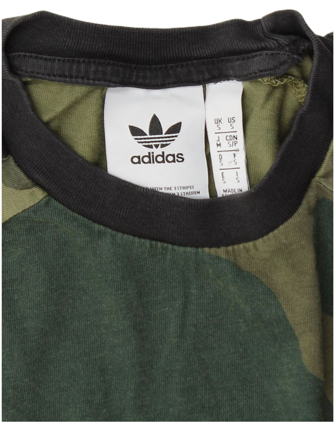 ADIDAS T-Shirt Homme Haut Petit Kaki Camouflage Coton