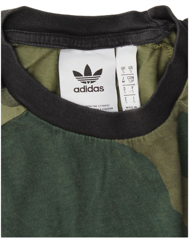 ADIDAS T-Shirt Homme Haut Petit Kaki Camouflage Coton