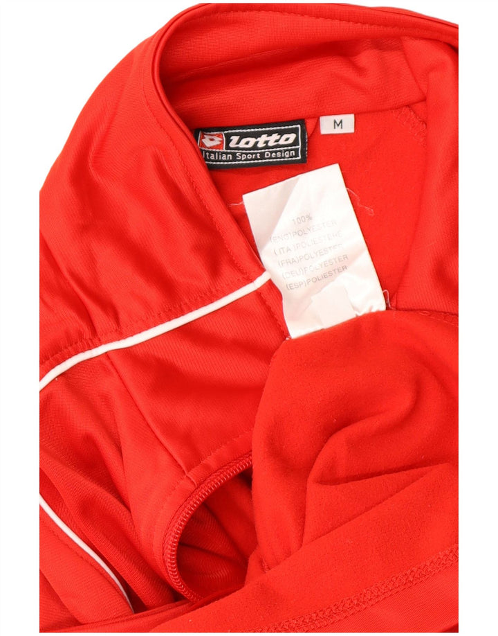 LOTTO Veste de survêtement pour femme UK 44 Polyester color block rouge moyen