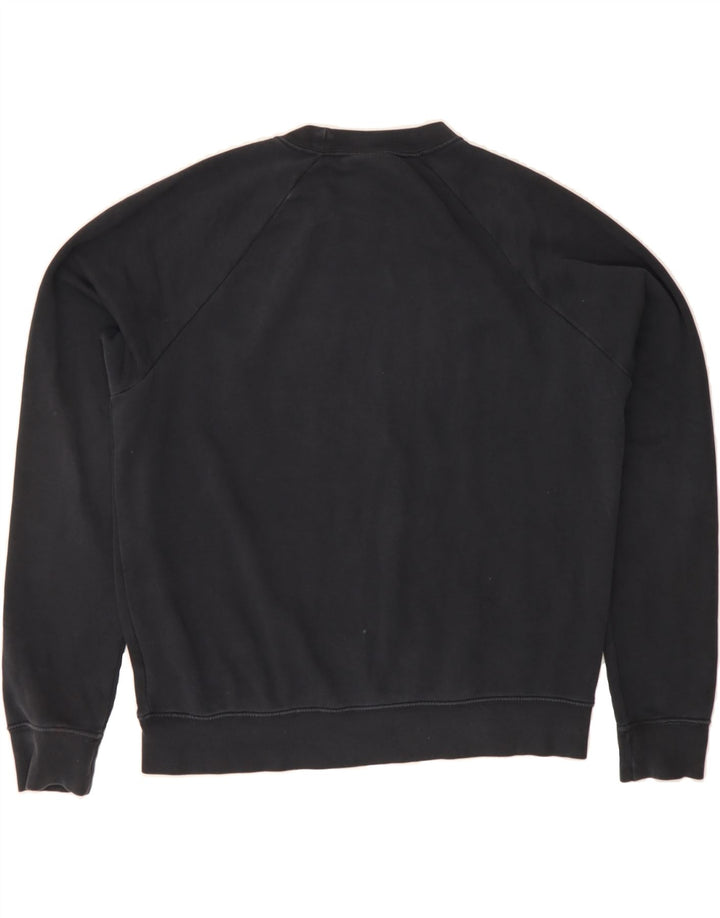 NIKE Womens Graphic Sweatshirt Jumper UK 14 Medium Black Cotton Vintage Nike and Second-Hand Nike from Messina Hembry 