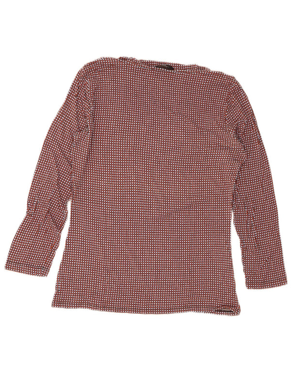 Max Mara Womens Weekend Blouse Top UK 14 Moyen Multicolore Géométrique