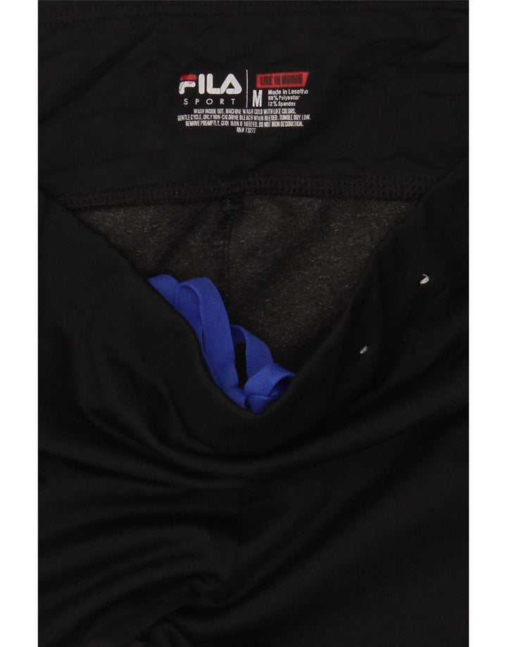 Fila Leggings Capri Femme UK 44 Polyester Colorblock Noir Moyen