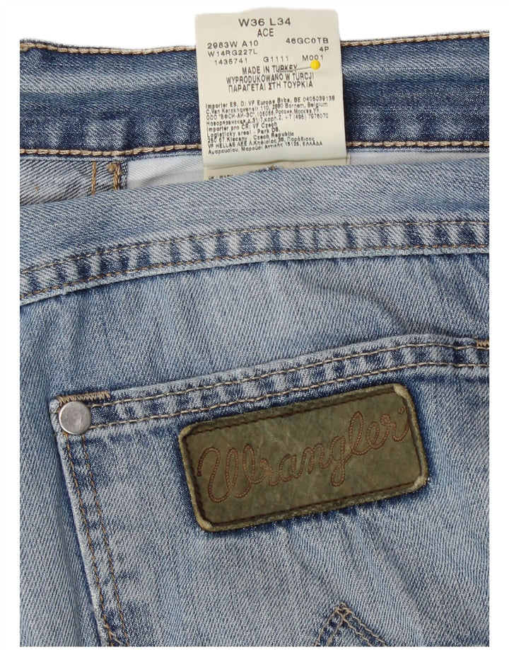 Wrangler Jean droit homme W36 L31 bleu coton
