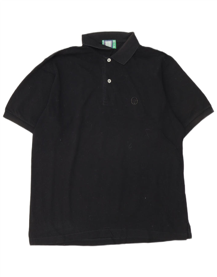 SERGIO TACCHINI Polo Homme Grand Noir Coton