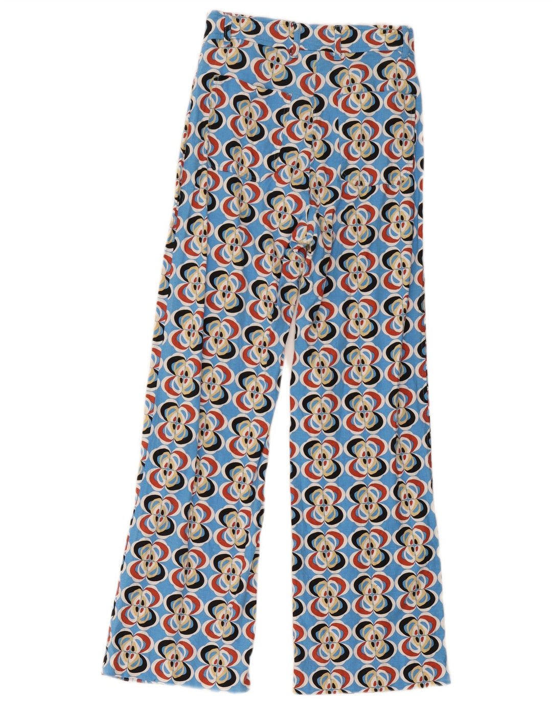 Zara Pantalon décontracté à motif abstrait pour femme XS W24 L28 multicolore