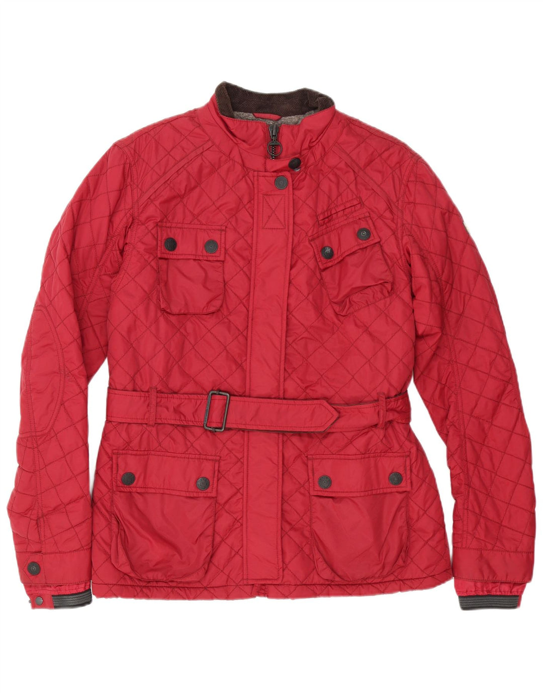Superdry Veste matelassée pour femme UK 18 XL Nylon rouge