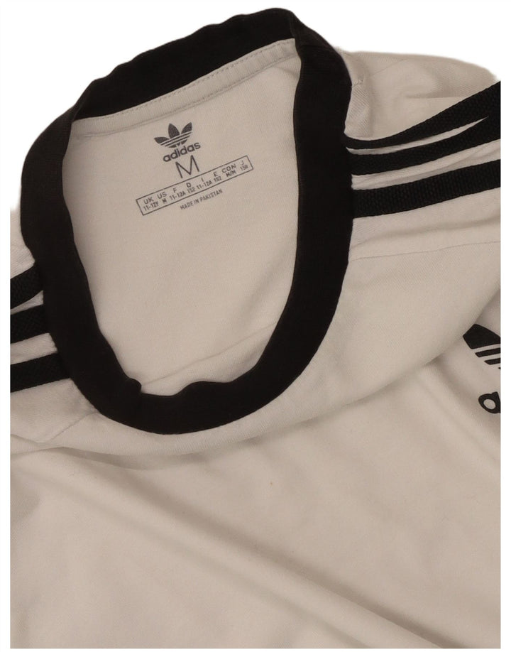 Adidas T-Shirt Top Garçon 11-12 Ans Blanc Moyen