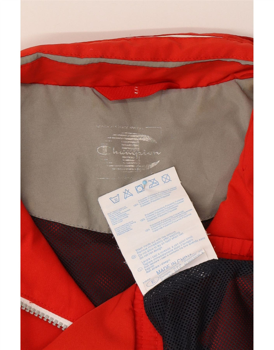 CHAMPION Veste de Survêtement Homme Petit Rouge Colorblock Polyester