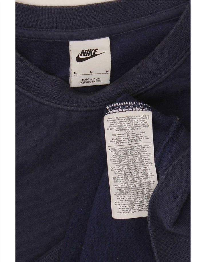 Nike Sweat-shirt graphique en coton bleu marine moyen pour homme